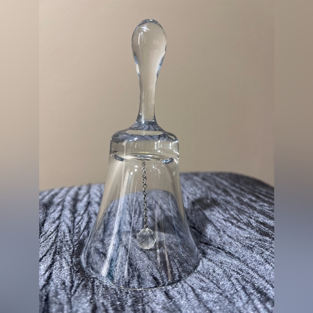 Vintage crystal hand bell